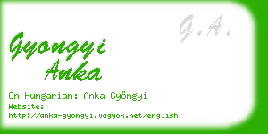 gyongyi anka business card